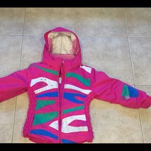 Girls winter ski coat